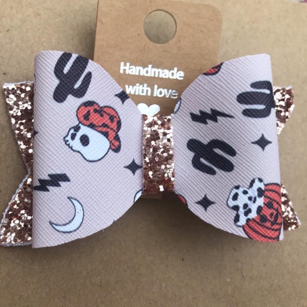 FauxLeather Bow